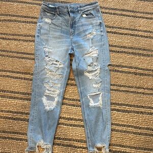 America Eagle Distressed Blue Women's Jeans